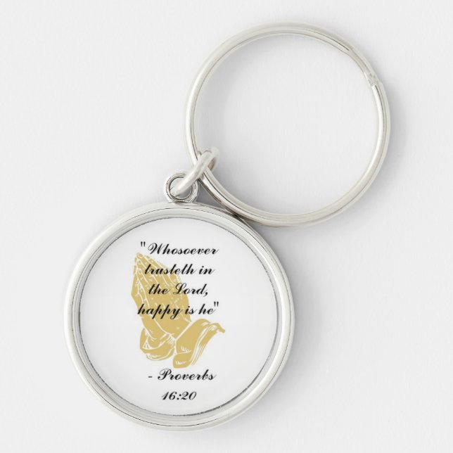 Proverbs 16:20 Keychain (Front)