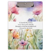 Proverbs 16:3 KJV Commit Thy Works Scripture