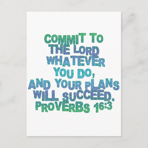 Proverbs 163 postcard