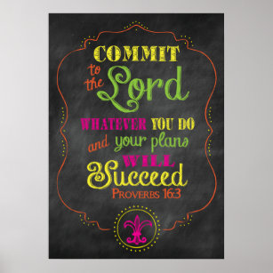 Proverbs 16:3 Poster