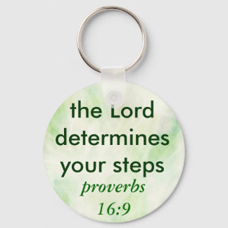 proverbs 16:9 keychain
