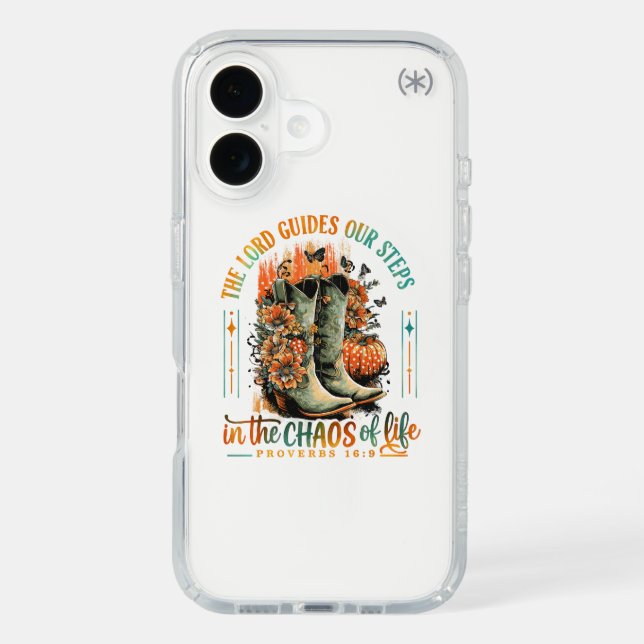 Proverbs 16:9  speck iPhone case (Front)