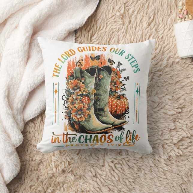 Proverbs 16:9  throw pillow (Blanket)