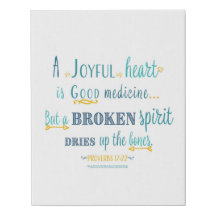 Proverbs 17:22 Poster