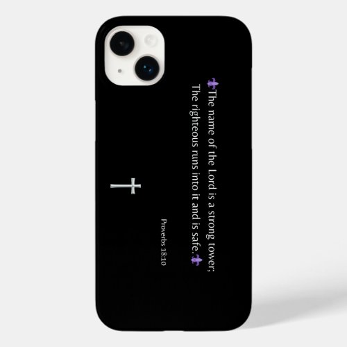 Proverbs 1810 Bible Verse iPhone  iPad case