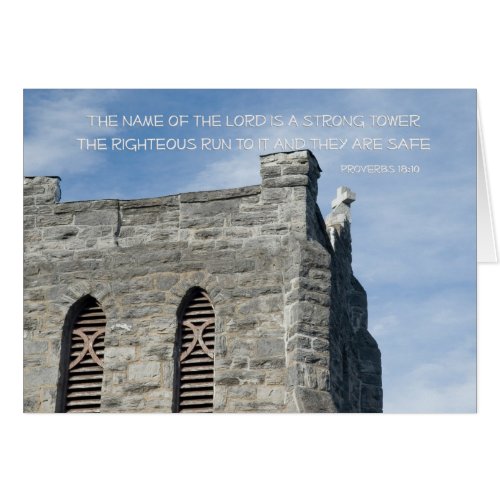 Proverbs 1810 Name of the Lord a Strong Tower