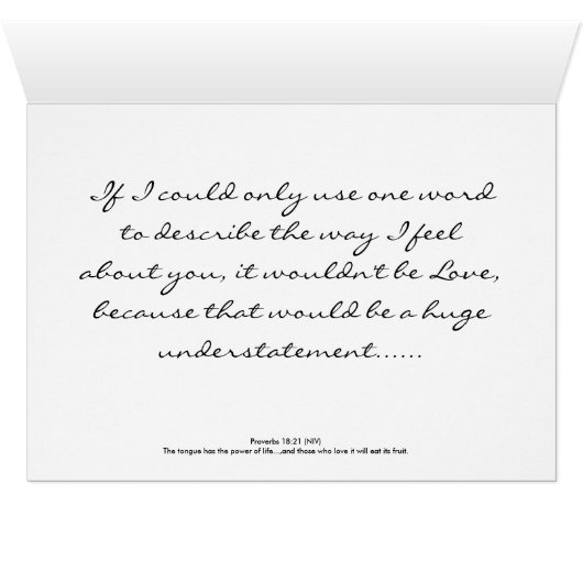 Proverbs 18:21 - Love (Inside Horizontal (Bottom))