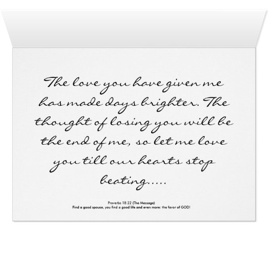 Proverbs 18:22 cards (Inside Horizontal (Bottom))