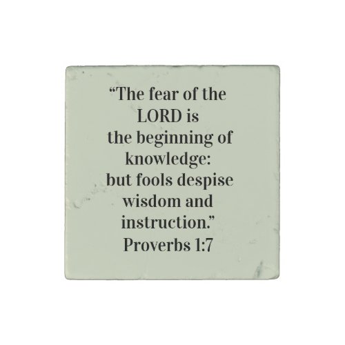 Proverbs 17 Wisdom Stone Magnet