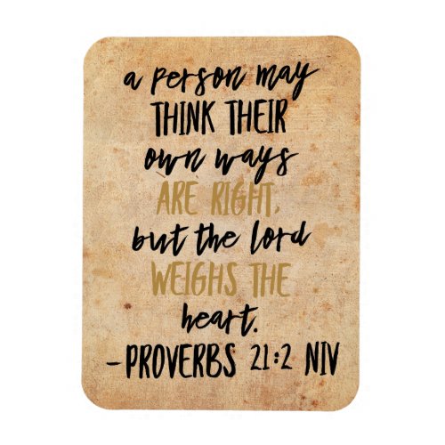 Proverbs 212 NIV Bible Verse Magnet