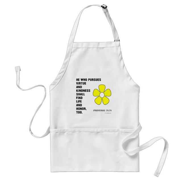Proverbs 22:21 Virtue Adult Apron (Front)