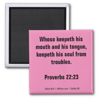 Proverbs 22:23 Bible Verse magnet
