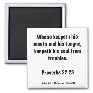 Proverbs 22:23 Bible Verse magnet