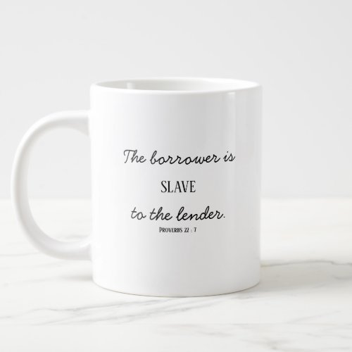 Proverbs 227 large coffee mug