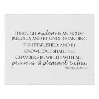 Proverbs 24 Scripture Canvas