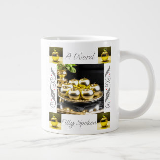 Proverbs 25:11 A Word Fitly Spoken Jumbo Mug