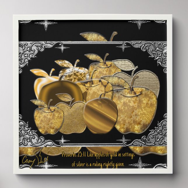 Proverbs 25:11 Art Peel And Stick Photo Tile (Front Set)