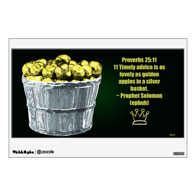 Proverbs 25:11 wall decal (Front)
