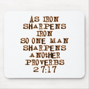 Proverbs 27:17 mouse pad