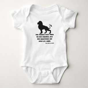 Proverbs 28:1 Bible Verse Quote KJV Unisex Baby Bodysuit