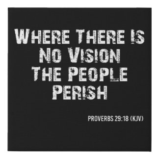 Proverbs 29:18 Bible Verse Scripture Canvas Art