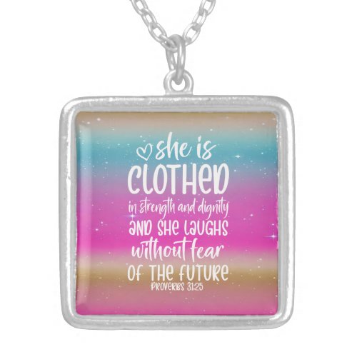 Proverbs 3125 Bible Scripture Necklace