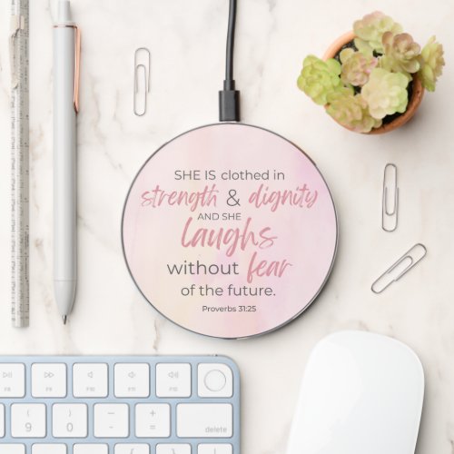 Proverbs 3125 Inspirational Wireless Charger