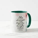 Proverbs 31:25 She Is Clothed With Strength Mug at Zazzle