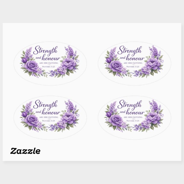 Proverbs 31:25 Sticker (Sheet)