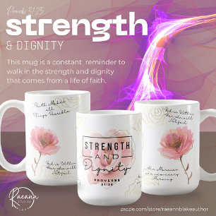 Proverbs 31:25 Strength & Dignity Ceramic Mug