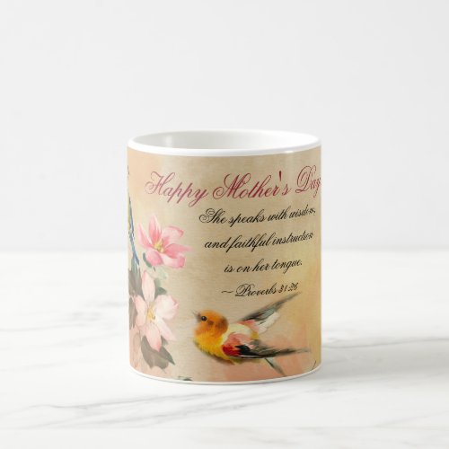 Proverbs 3126 Bible Verse Mothers Day Vintage Coffee Mug