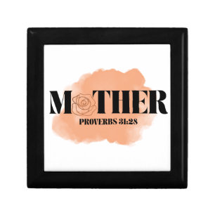 Proverbs 31:28 Mother Keepsake Jewelry Box