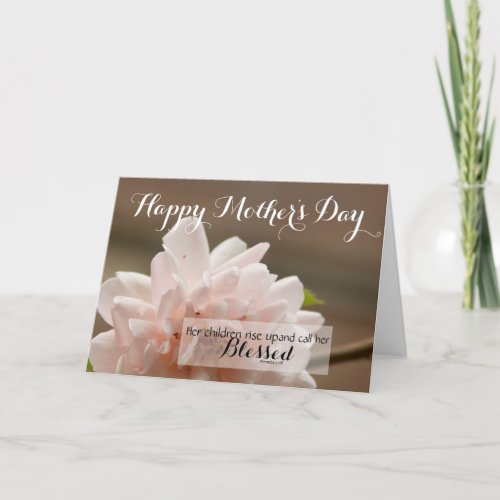 Proverbs 3128  Rose _ Bible Verses Mothers Day Card