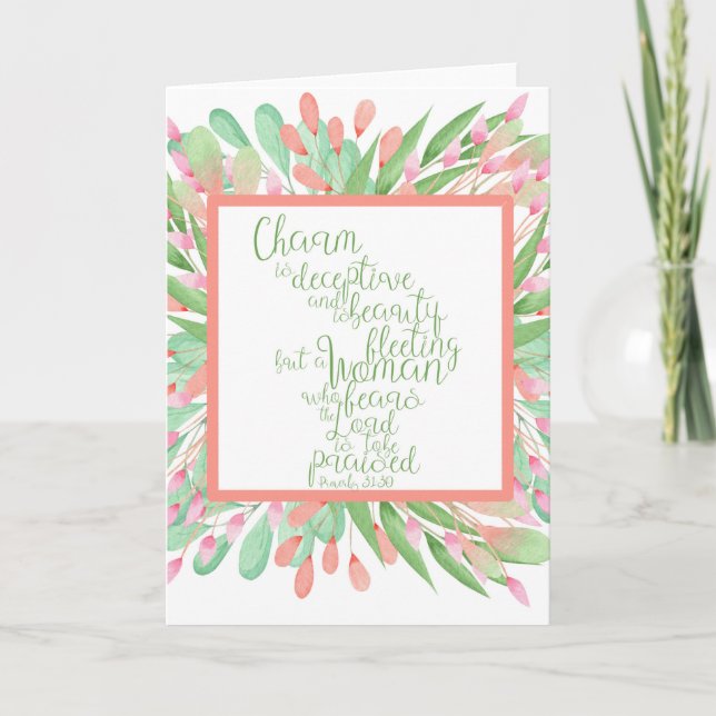 Proverbs 31:30 Card (Front)