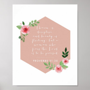 Proverbs 31:30 poster
