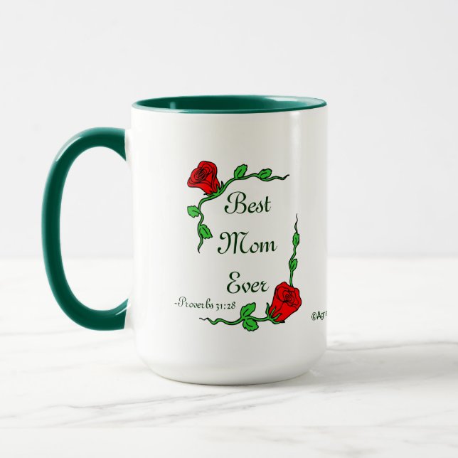 Proverbs 31 Best Mom Ever Mother's Day Mug (Left)