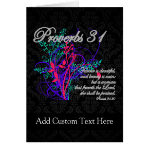 Proverbs 31 Bible Christian Women's Cards
