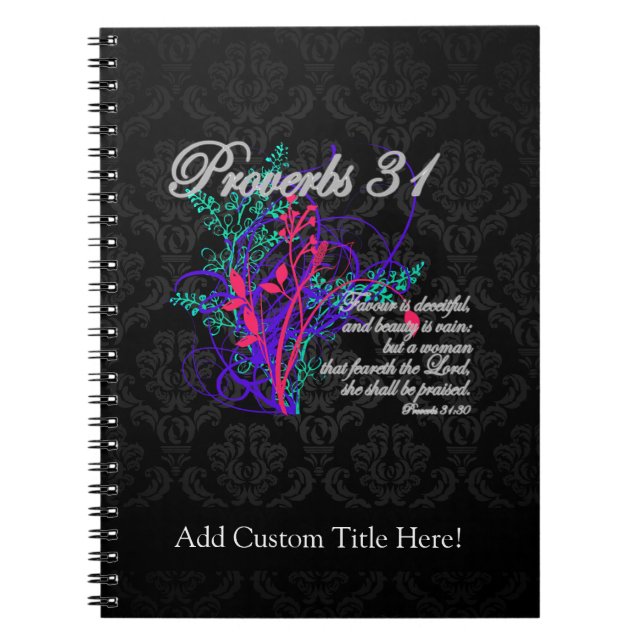Proverbs 31 Bible Christian Women's Notebook (Front)