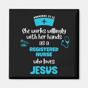 Proverbs 31 CHRISTIAN REGISTERED NURSE Magnet