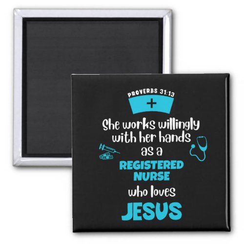 Proverbs 31 CHRISTIAN REGISTERED NURSE Magnet