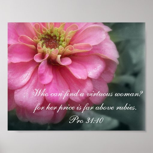 Proverbs 31 Collection~ Pro 31:10 Poster | Zazzle