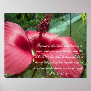 Proverbs 31 Collection ~ Pro 31: 30-31 Poster