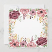 Proverbs 31 Elegant pastel pink flower flat card (Back)