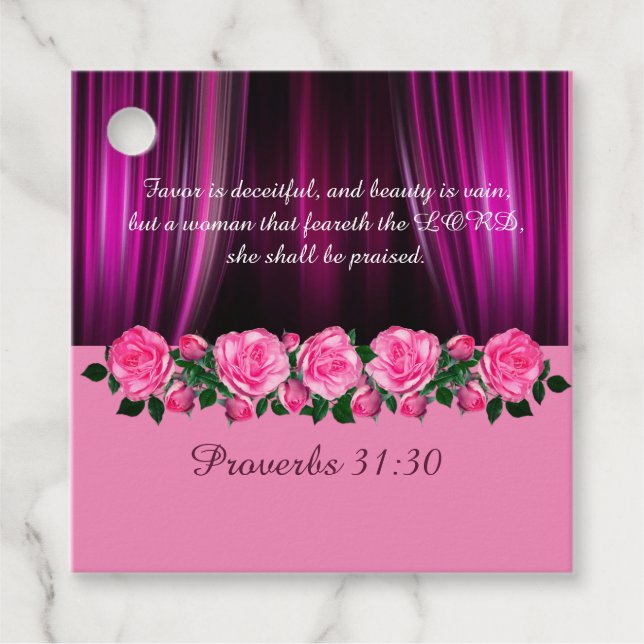 Proverbs 31 favor tags (Front)