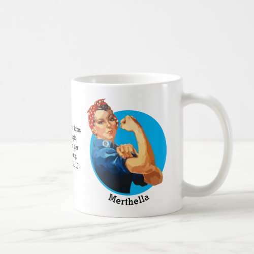 Proverbs 31 ROSIE RIVETER Personalized Coffee Mug
