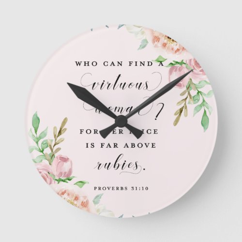 Proverbs 31 Virtuous Woman Clock