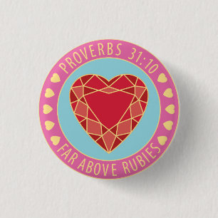 Proverbs 31 Virtuous Woman Far Above Rubies Pin