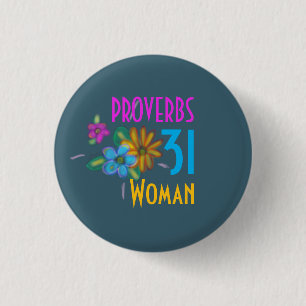 PROVERBS 31 Woman Bible Scripture Button