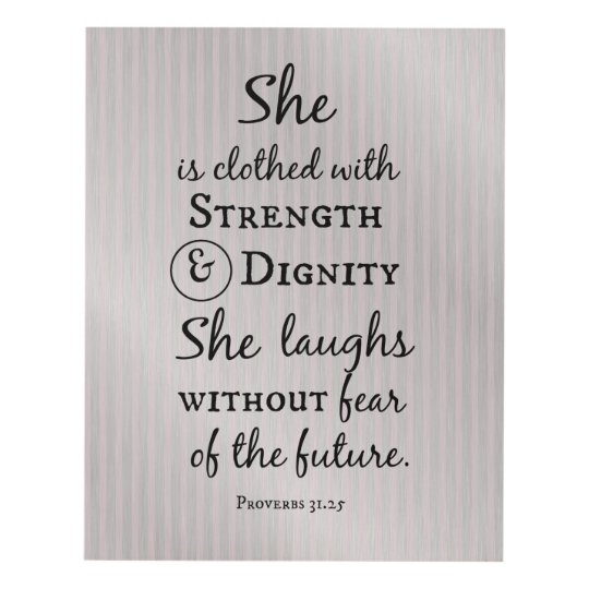 Proverbs 31 Woman Bible Verse Quote Panel Wall Art | Zazzle.com