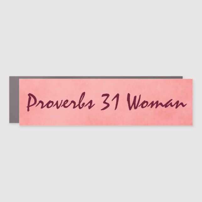 Proverbs 31 Woman  Lovely  Car Magnet (Front)